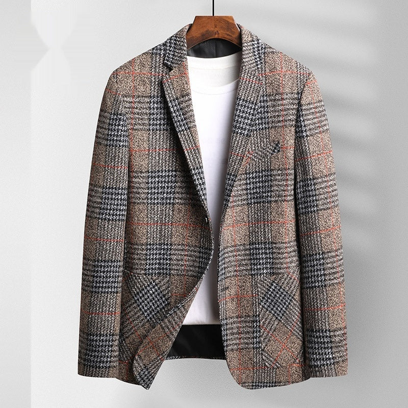 High End Autumn And Winter Middle-aged Men's Suit