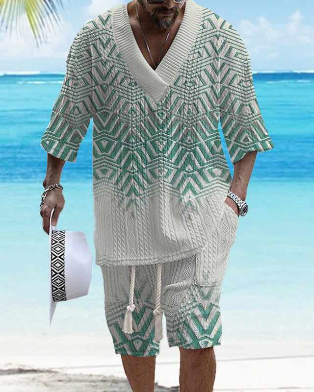 Loose Casual Short Sleeve Suit